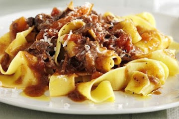 Pappardelle with beef
