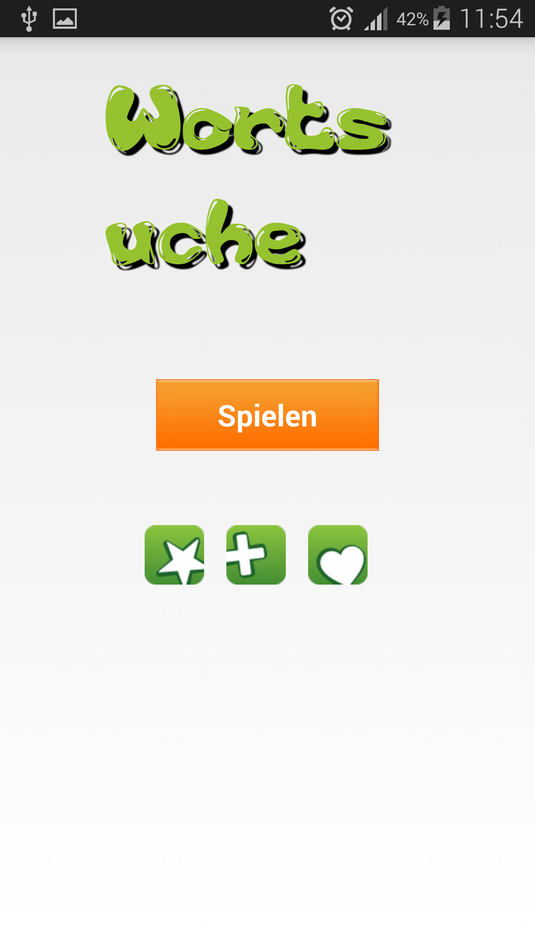 Android application Wortsuche screenshort
