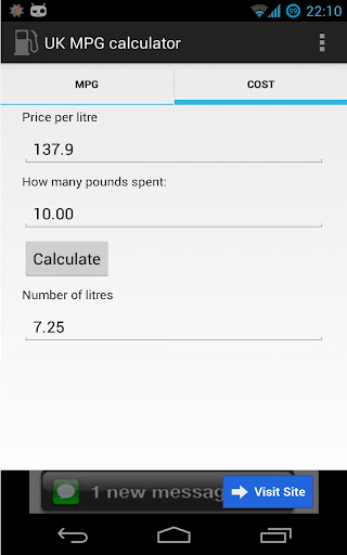 【免費旅遊App】UK MPG Fuel Calculator-APP點子