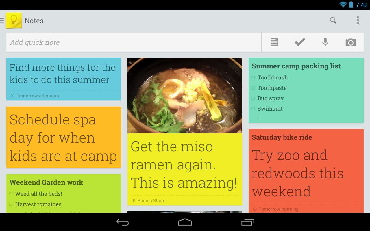 Google Keep Android