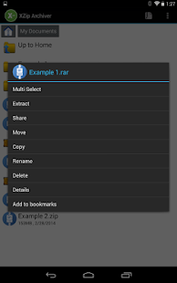 XZip - zip unzip unrar utility Screenshot