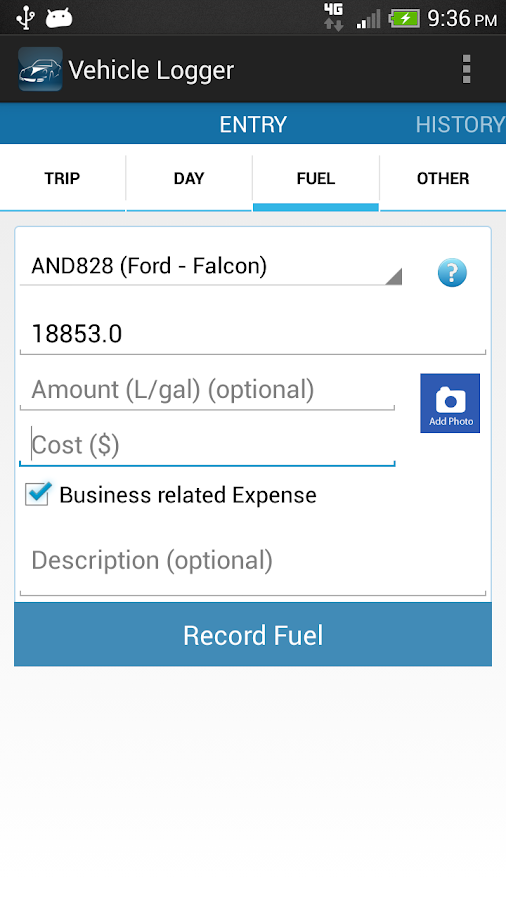 Vehicle Log Book App
