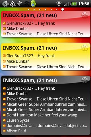  Email Widget – Capture d'écran 