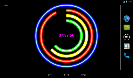 Neon Clock Live Pro Wallpaper poster 8