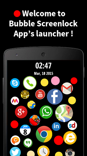 Bubble Screenlock Launcher