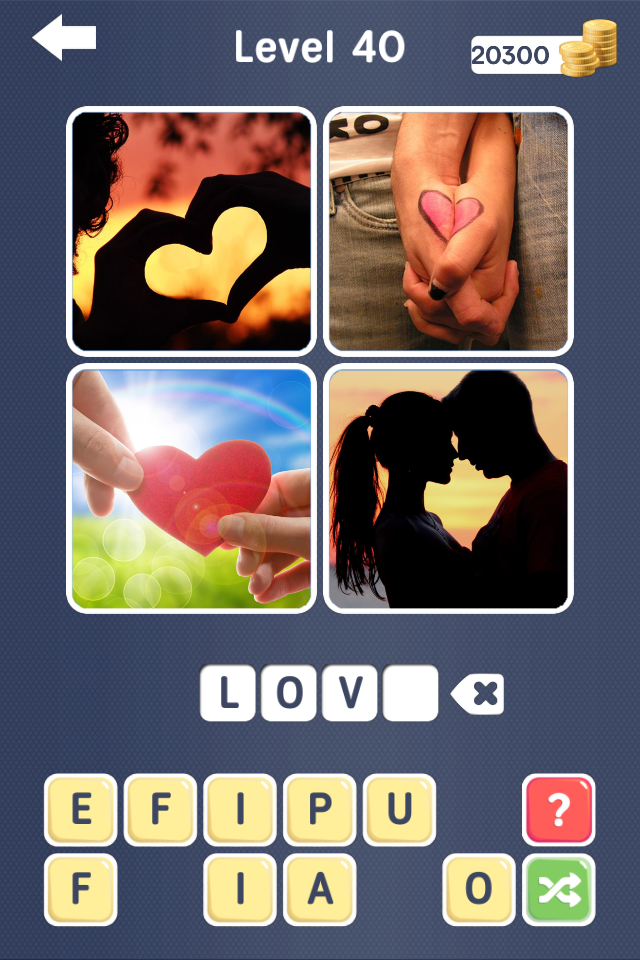 Guess the word ~ 4 Pics 1 Word Screen 2