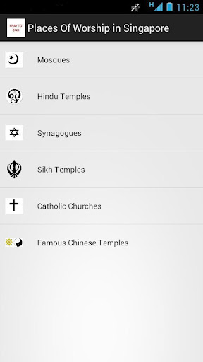 Places of Worship in Singapore