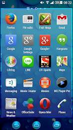 Bubbles Blue Xperien Theme poster 7