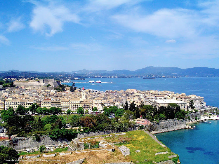 The old town of Corfu in Greece's pretty Ionia islands.