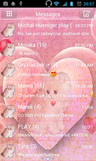 GO SMS Pro Theme Kitty