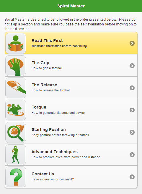 Android application Spiral Master screenshort