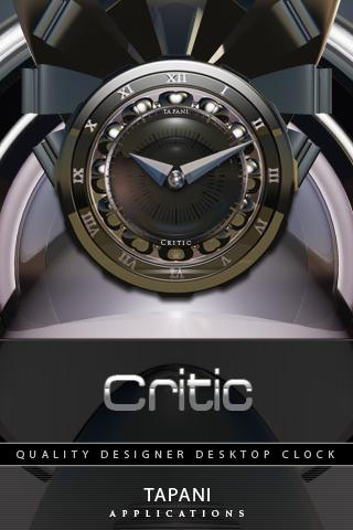 Designer Clock Widget CRITIC