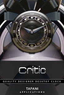 Designer Clock Widget CRITIC - náhled