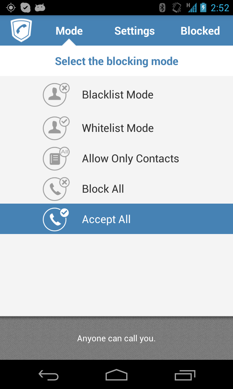 Call Blocker and Text Blocker Screen 1