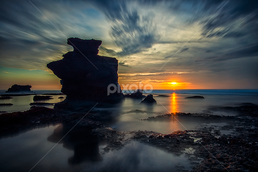 Melasti in Golden Hour by Om Kas - Landscapes Sunsets & Sunrises