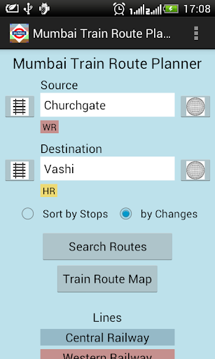 Mumbai Train Route Planner