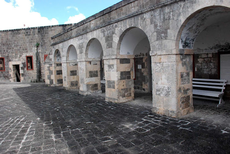 Inside Brimstone Hill Fortress on St. Kitts. It's the second-biggest fortification in the Caribbean.