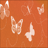 Sunset Butterfly Keyboard Skin