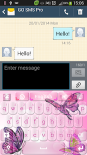 Free Download Pink Butterflies Keyboard APK for Android