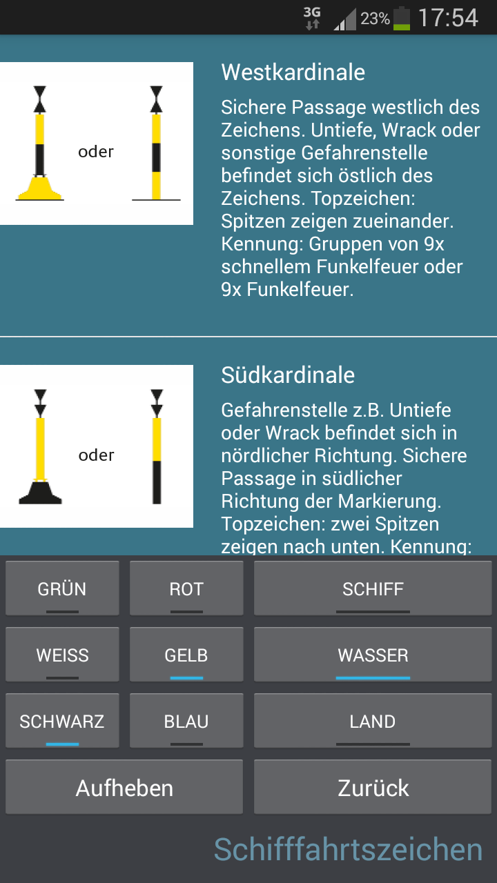 Schifffahrtszeichen Screen 3
