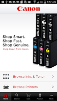 Canon Ink & Toner Finder APK Ekran Görüntüsü Küçük Resim #1