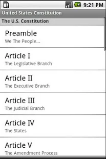 United States Constitution App for Android
