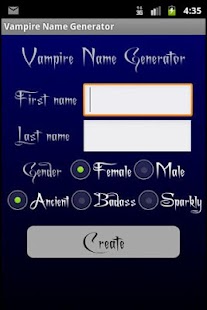 Vampire Name Generator