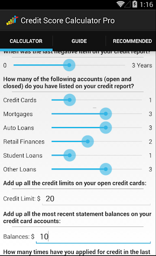 Credit Score Calculator Pro