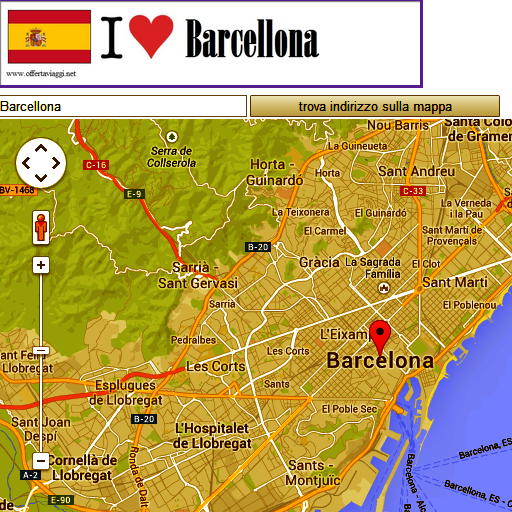 Barcelona map