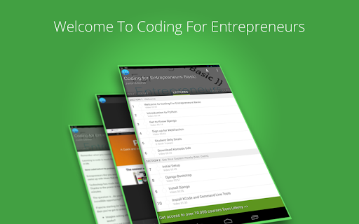 【免費教育App】Coding for Entrepreneurs-APP點子