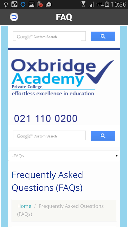 Oxbridge Academy Android Apps on Google Play