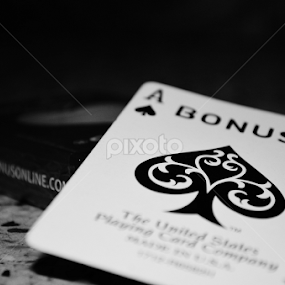 The Ace of Spades by Toufique E Joarder - Black & White Objects & Still Life