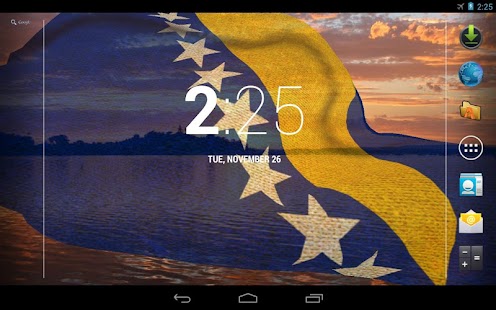 3D Bosnia Flag Live Wallpaper Screenshots 0