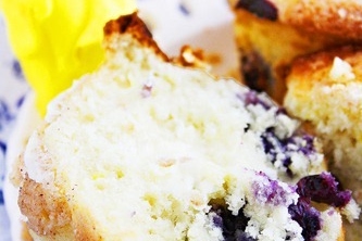 Lemon-Blueberry Crumb Muffins