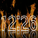 Fire Clock Live Wallpaper mobile app icon