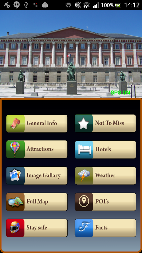 Android application Chambery Offline Map Guide screenshort