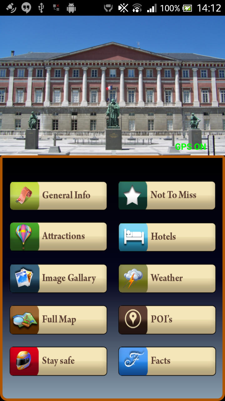 Chambery Offline Map Guide Screen 1