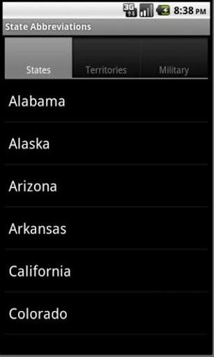 State Postal Abbreviations