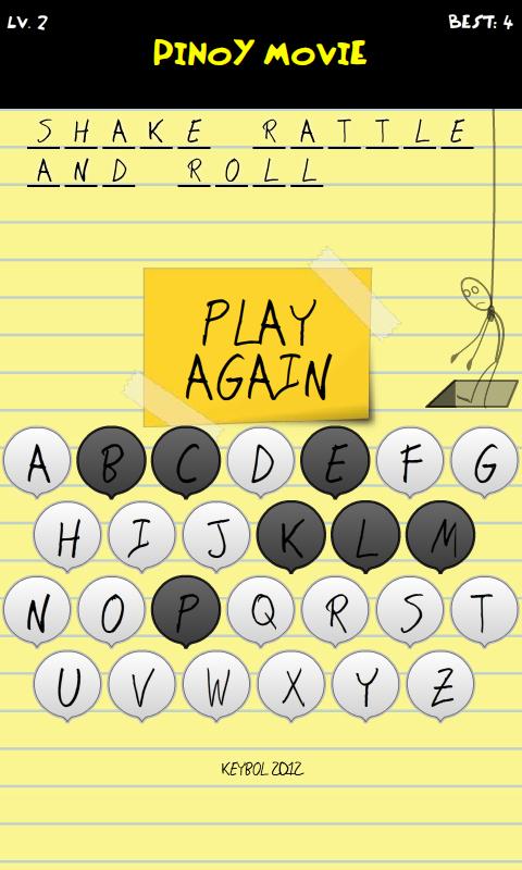 Pinoy Hangman 2016 Screen 2