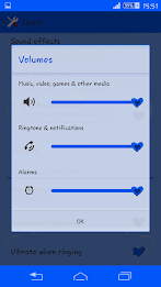 Hearts Blue Theme For Xperia poster 8