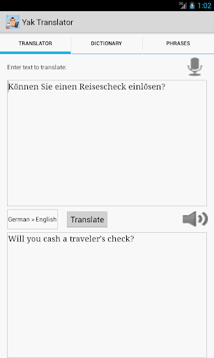 Yak English German Translator