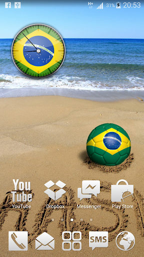 Brasil Analog HD Clock Widget