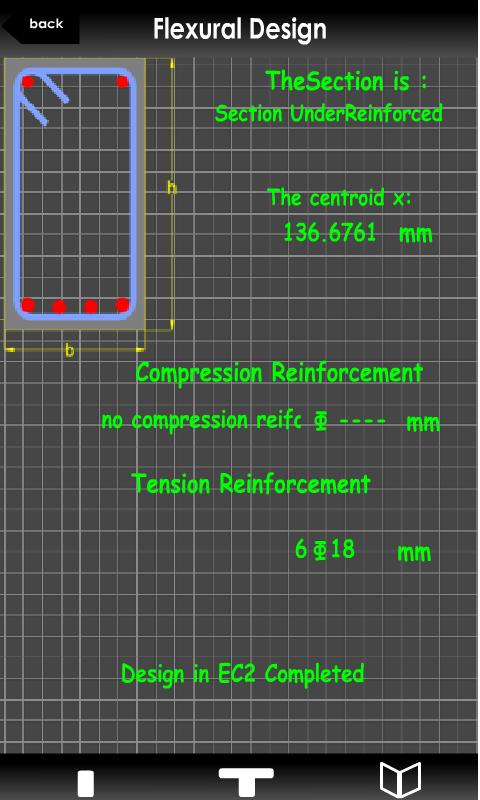 Concrete Beam Design Screen 3