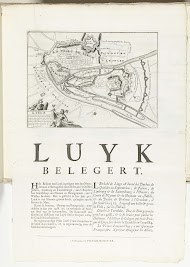 Plattegrond van Luik, ca. 1702