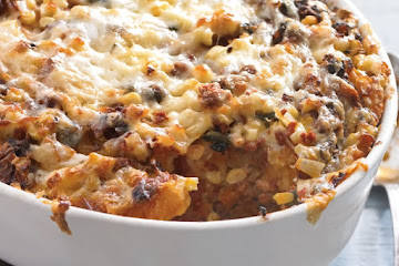 Corn and Chili Strata with Mexican Chorizo