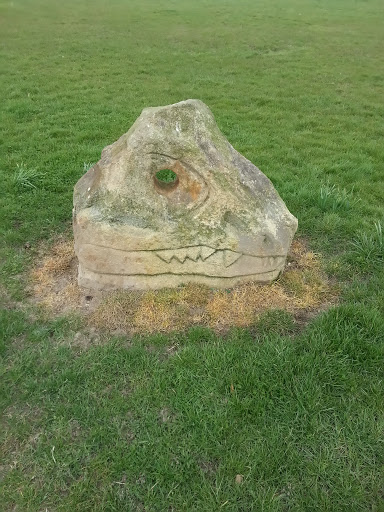 Dinosaur Head Stone