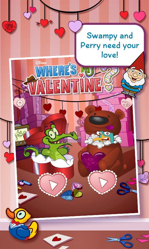 Android application Wheres My Valentine? screenshort