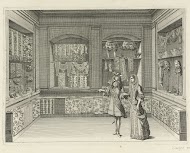 Interieur van fourniturenwinkel in Parijs ca. 1678