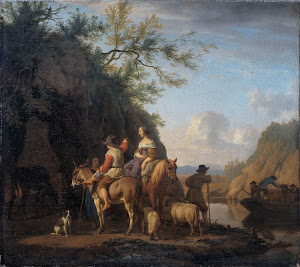 RIJKS: Adriaen van de Velde: Ferry Boat 1666
