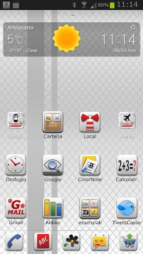 Grey Carbon GO Launcher Theme